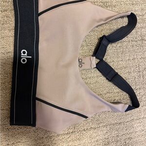 Alo Sports Bra in Tan and Black